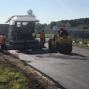 Фотоотчет о выполнении работ по ремонту автомобильных дорог общего пользования местного значения в городском поселении заречье